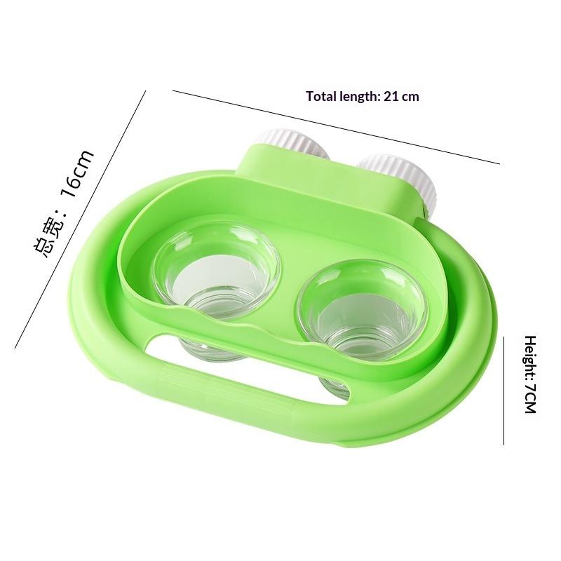 

Parrot Double Bowl Feeder Splash Proof Hanging Food Bowl Bird Feeding Water Glass Bowl Pet Supplies Birdcage Accessories A1
