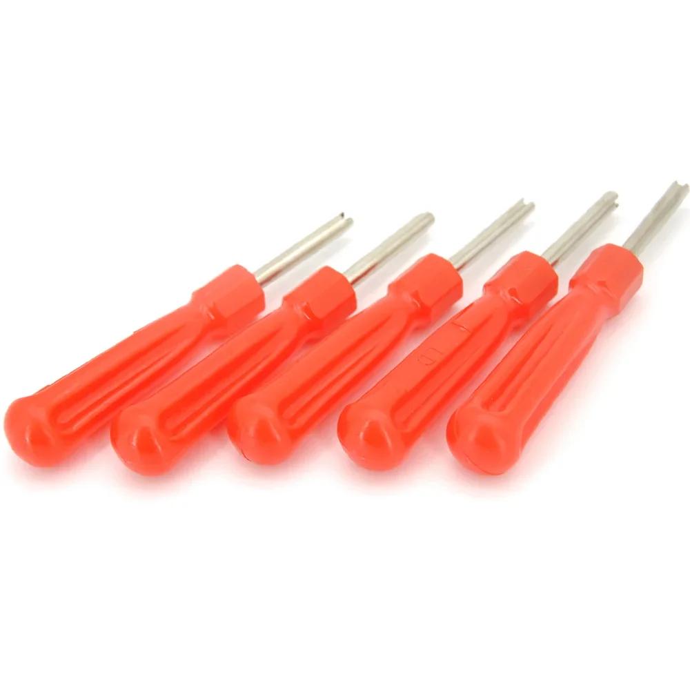 5pcs Tyre Valve Core Remover Tool Key for Car Bike Motorbike Truck Tyre Valves Stem Repair Tools Car Tire Valve Core Screwdriver