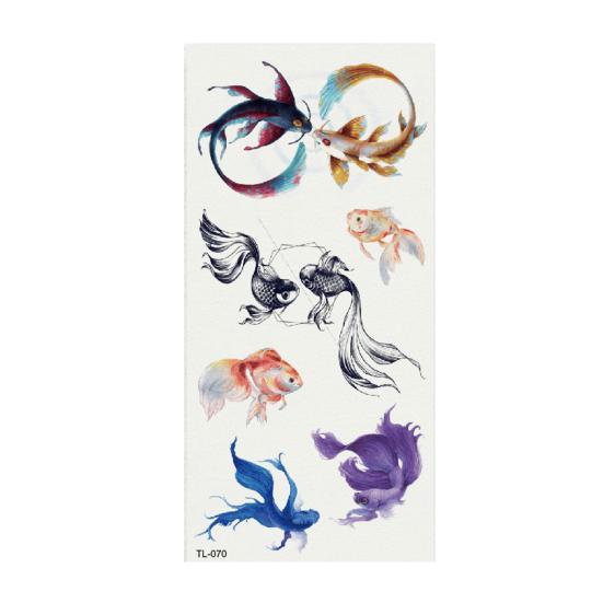 1 Sheet Tattoo Sticker Exquisite Waterproof PET Cartoon Cute Art Decal