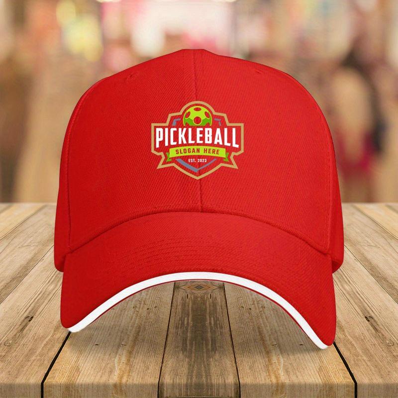Fabric1pc Pickleball Logo Baseball Cap  Navy Lightweight Casual Style with Adjustable Snapback Ideal for Outdoor