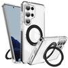 Hochtransparente faltbare Magnetständer-Magnet-Handyhülle für Samsung S26 Ultra S26 Plus Anti-Rutsch-Rahmen Bumper Rüstungsabdeckung