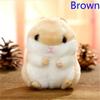 Kawaii Cute Soft Hamster Keyrings Keychains Faux Rabbit Fur Pompom Fluffy Trinkets Car Handbag Pendant Key Chian Ring Holder