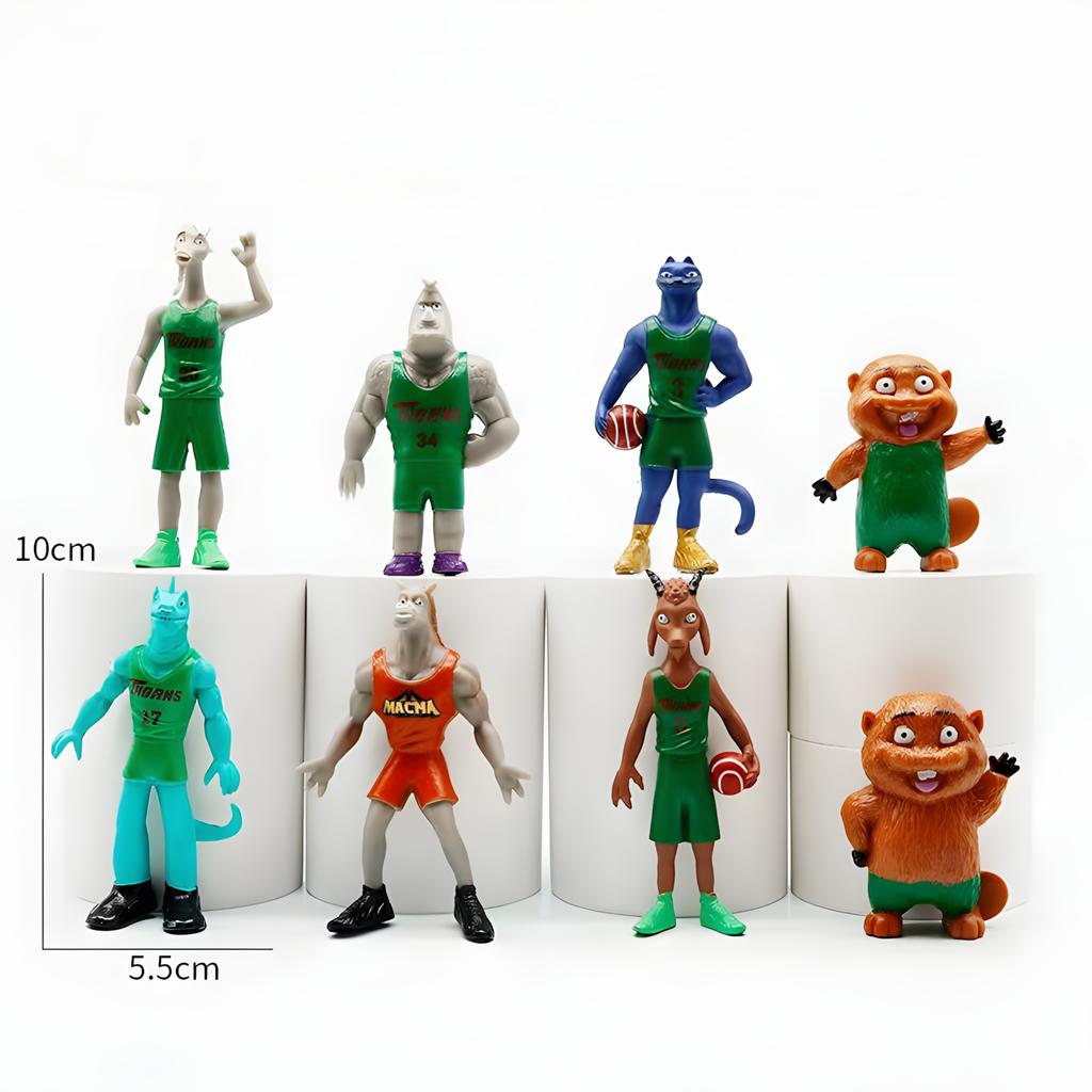 6-8 Stück/Set Cartoon Miracle Dream Team Anime Figuren GOAT Cosplay Actionfigur PVC Sammlung Schreibtisch Statue Ornament Spielzeug Langlebiges Geschenk
