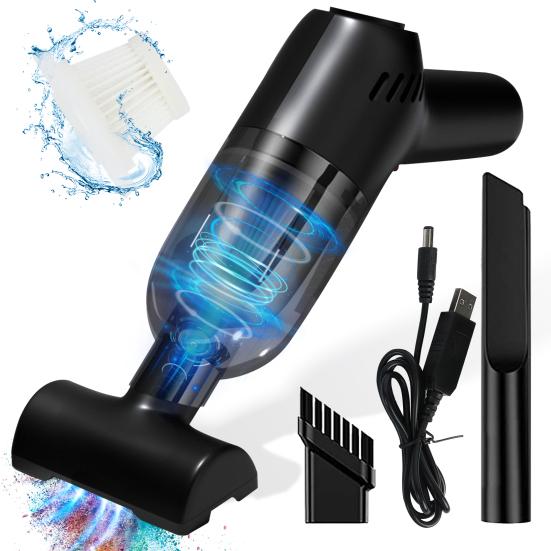 Handstaubsauger 120W 8000PA Tragbar Kabellos Wiederaufladbar Staub Haare Krümel