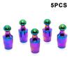 4/5PCS Tire Valve Stem Caps Anodized Aluminum Wheel Valve Covers Accessories Universal Cars SUVs Bikes Trucks And Motorcycles·