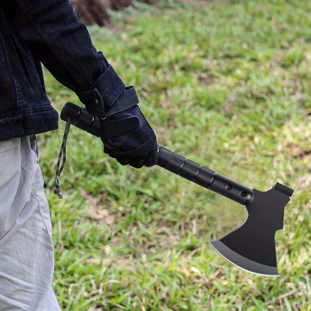 Camping Survival Axe Kit | Folding Axe with Hammer, Multitool - For Outdoor, Emergency Use, with Sheath