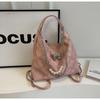 New Denim Pattern Tote Bag, Women'S Commuting Large-Capacity High-End Backpack, Student Class Shoulder Bag