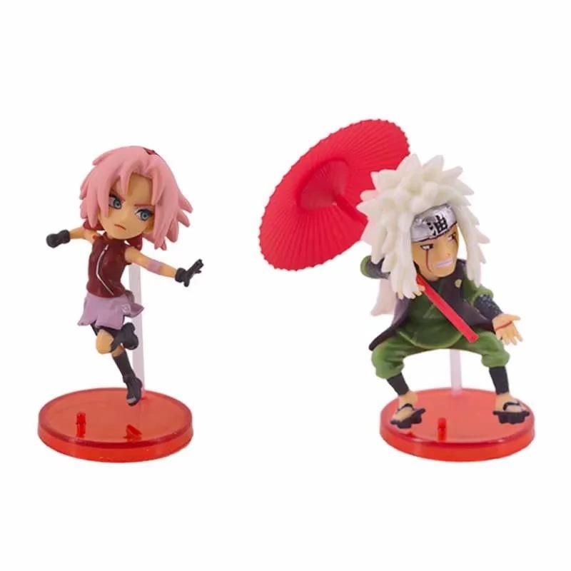 Hokage 6 Q version, Naruto, Haruno Sakura, Zilaiya, I Ailuo, Luwan combat version doll bag figure