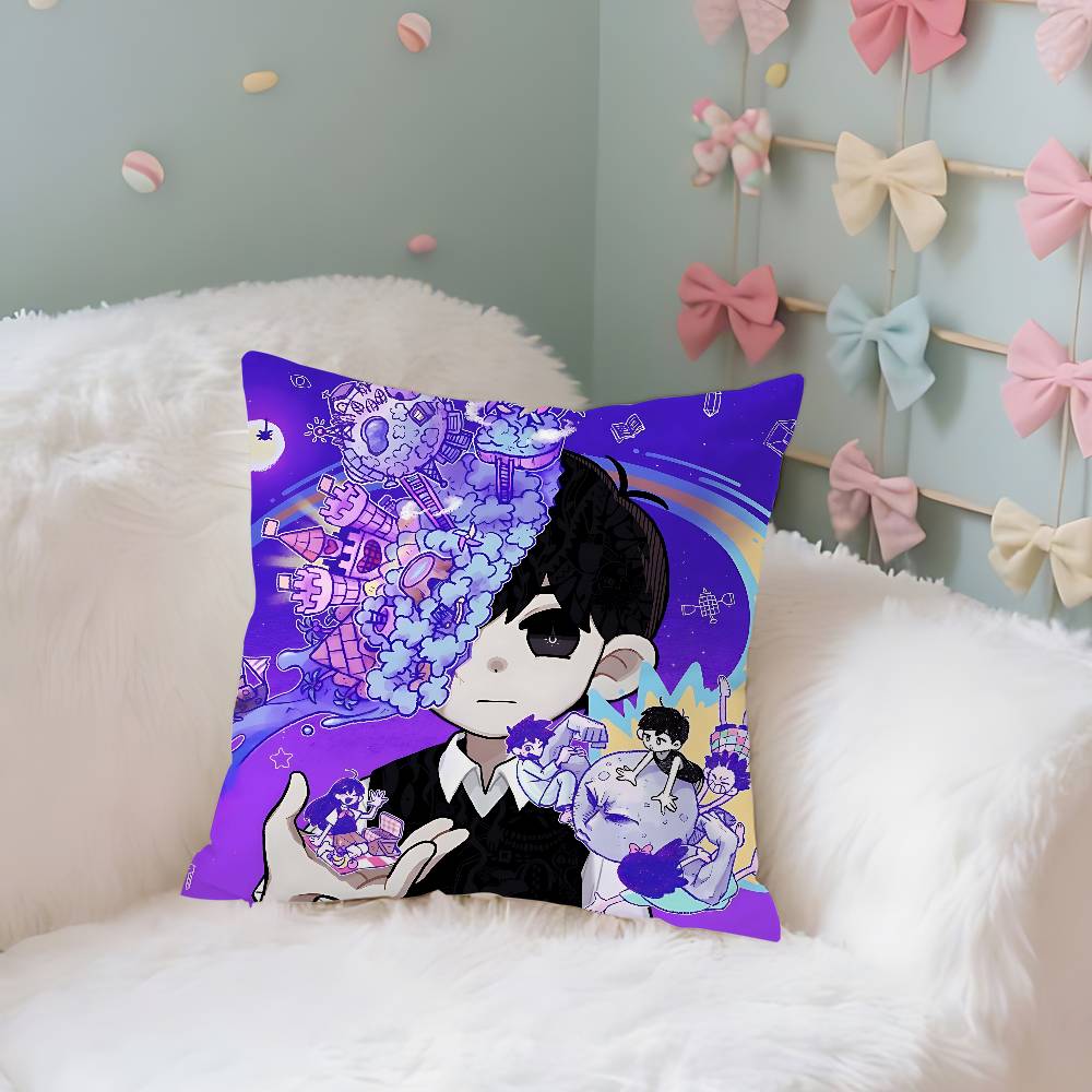 Anime Cool OOmoriS Case Plush Fabric Soft Pillowcase Double Sided Print Cushion Cover Household Gifts