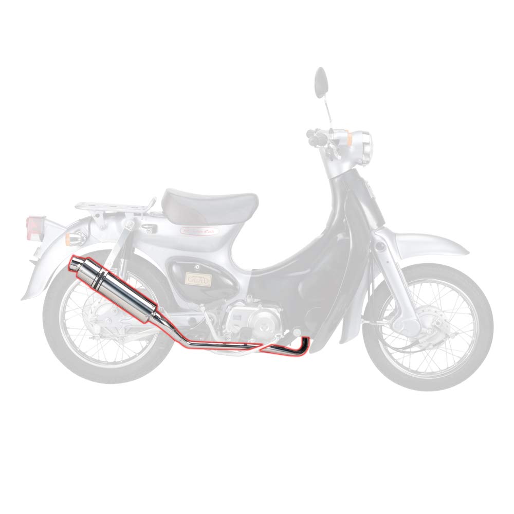 Nankai Power Comp Muffler Type All Stainless for Honda Cub Not 1, Steel, CM-01 Cub/Little (Vehicle Included)