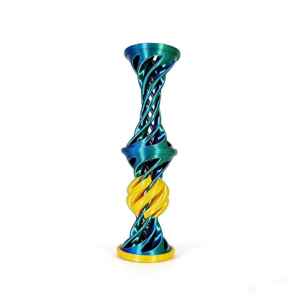 3D Printed Impossible Pyramid Passthrough Fidget Toys Diversification Kids Decompression Desk Ornament Double Layer Helical Tree