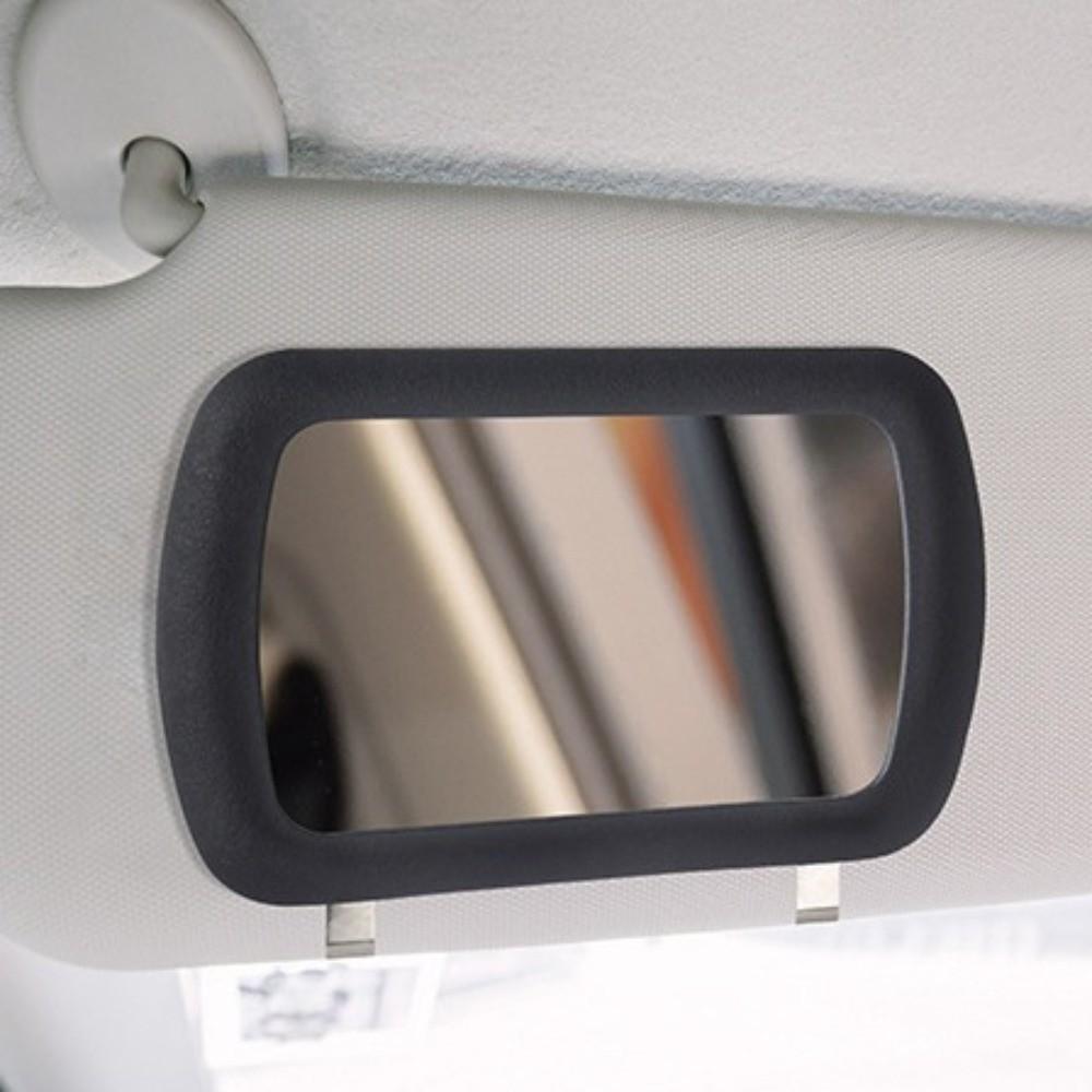 Bling Car Visor Decoration Mirror Crystal Sunshade Rear View Cosmetic Mirror  Travel