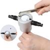 Multipurpose Double Head Metal Nibbler Metal Sheet Cutter Nonslip Handle Electric Drill Attachment