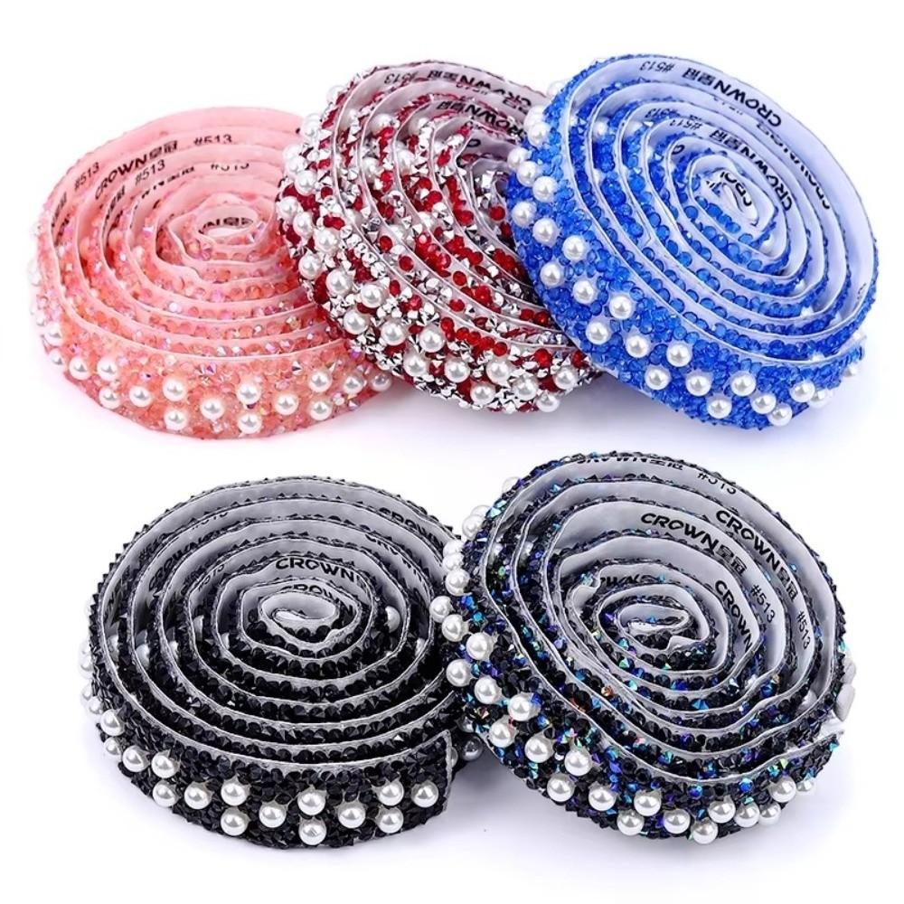 DIY Self Adhesive Rhinestone Chain Diamond Strips  Dress Skirt Clothing Accessories