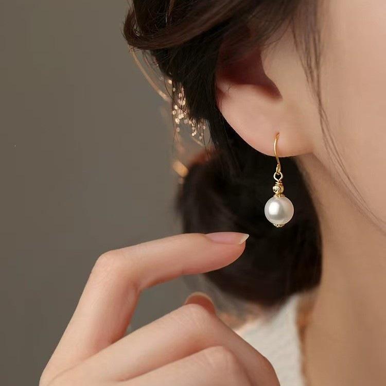 2026 New Style High-End 925 Sterling Silver Pearl Stud Earrings