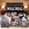 Jul C'Est Pas Des Lol Pattern Bedding Quilt Set Quilt Cover Pillowcase Home Birthday Gift(1 * duvet cover + 2 * pillowcase, without core)