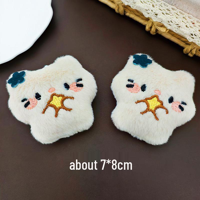 Cartoon Plush Kitty Doll Brooch Keychain Pendant for Bags, Clothing, Hats, and Scarves Accessories
