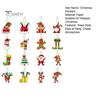 16Pcs Christmas Tree Hangers Xmas Style Easy To Hang Create Atmosphere Festive Santa Claus Decorations Pendant