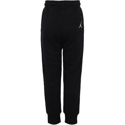 Kids Running Training Breathable Knitted Casual Long Pants Kids Bottoms Black JD2132101GS-001