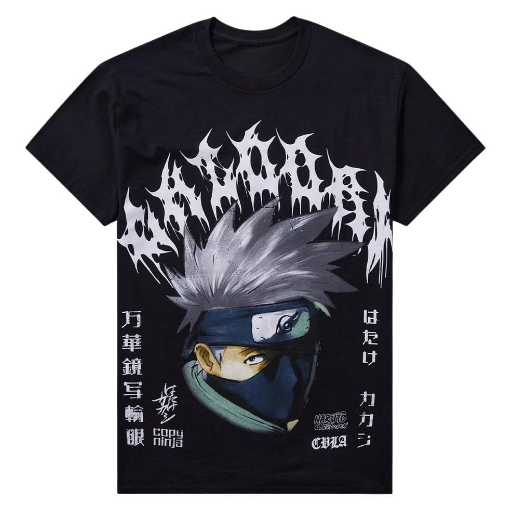 Naruto Shippuden Kakashi Metal Shirt, Vintage Japanese Anime Manga Shirt, S-5XL