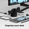 USB Charger Stand Storage Seat Portable Charging Cable Silicone Bracket Base Compatible for Watch 5 Smart Watch Holder