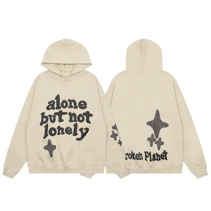 American Trendy BROKEN PLANET MARKET Fleece-lined Hoodie for Men & Women - Autumn/Winter Collection