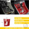 Red Carbon Fiber Whole Interior Stickers For Mazda 3 Axela 2010-2013 Car Accessories Dash Trim Gear Shift Console Cover Molding SW8