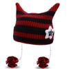 Star Cat's Ears Knitted Hat Y2K Woolen Hat Casual Slouchy Knitted Beanies  Outdoor