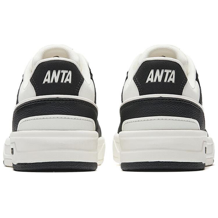 Anta Lieyan1.0 Breathable Lightweight Height Increasing Low top Skateboard Shoes Women's White Black Sneakers 122528091-10