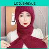 Knitted Hat Scarf Set For Women With Windproof Warmth Perfect For Autumn Winter