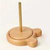 HHO-Knitting Tools Wooden Yarn Holder Beginner Crochet Accessories Stand Sewing Thread Spool Wool Ball Winder Stand Tool B