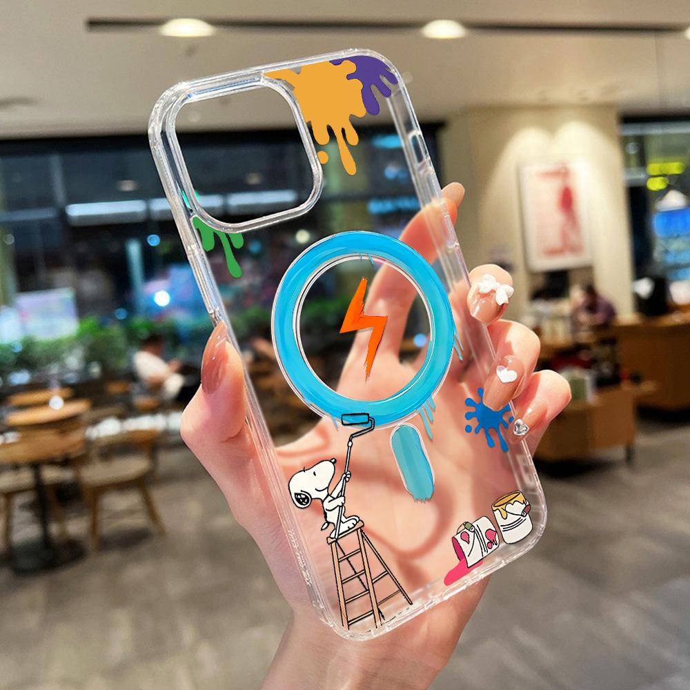 Magnetic Phone Case for iPhone 12 14 16 17 Pro 17 16 15 14 13 12 Pro Max  12 13 14 15  16 High Quality Shockproof Shell Full Protection Cute Style