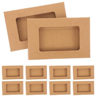 1Set/50 stücke Fenster Umschlag Karton Umschlag Verpackung Box Papier Umschlag Box Umschlag Karton Umschlag Box