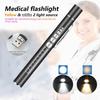 Mini Portable Penlight LED Flashlight Oral Pupil Medical Handy USB Rechargeable Stainless Steel Torch Light Outdoor Fishing Tool