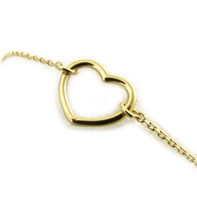 [N2839] - Gold Plated 'Love' Bracelet - 11x10 Mm