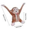 Funny Napkin Paper Box Car Accessory Plush Monkey Toilet Paper Dispenser Cartoon Drawer Tissue Box For Automobile