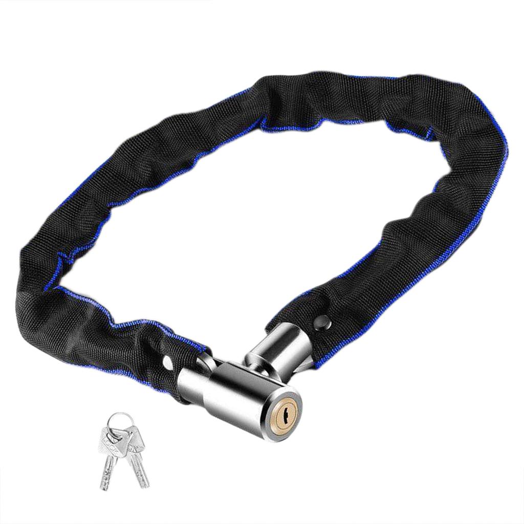 AntiTheft Thick Bicycles Lock Portable Outdoor Cycling Chain Lock Road Bike Safety Chain Lock With 2 Key Easy To Use