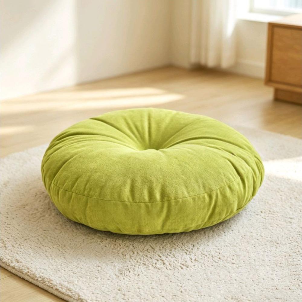 Corduroy Round Floor Pillow Soft Yoga Pillow Bohemian Meditation Seat Sofa
