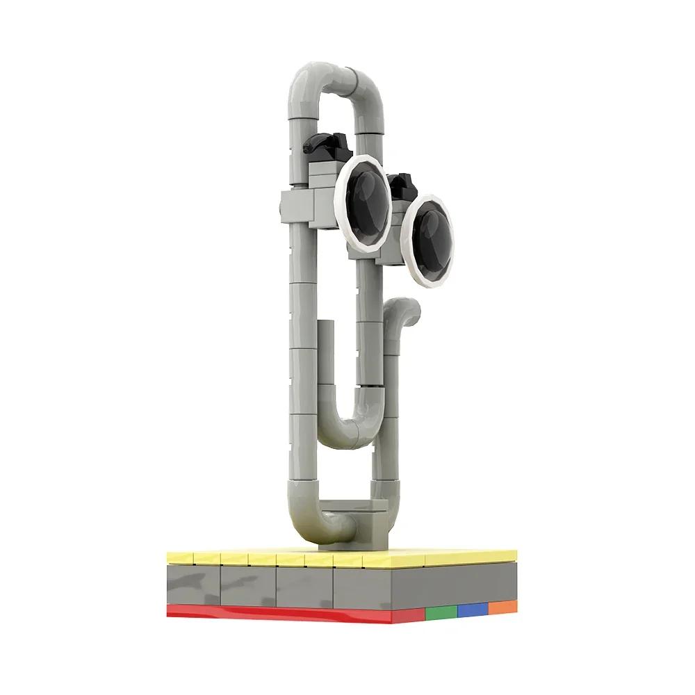 Gobricks Clippy The Age Revealer World Model Bricks Building Block Set Educational Toys for Kid Birthday Gift Juguetes