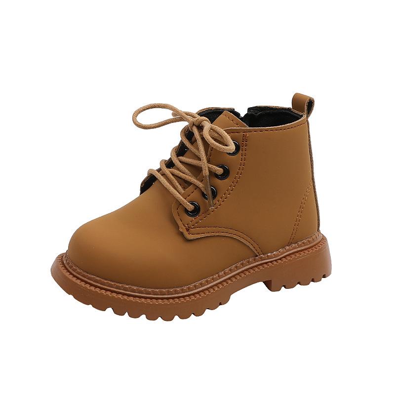Autumn/Winter 2025 Kids' Martin Boots: Fleece-Lined Work Boots In British Style for Boys and Girls.