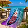 Eintracht FC Wappen Strandtuch Mikrofaser Strandtuch, Leicht und Schnelltrocknend, für Sommerreisen, Schwimmbad Fan Geburtstagsgeschenk