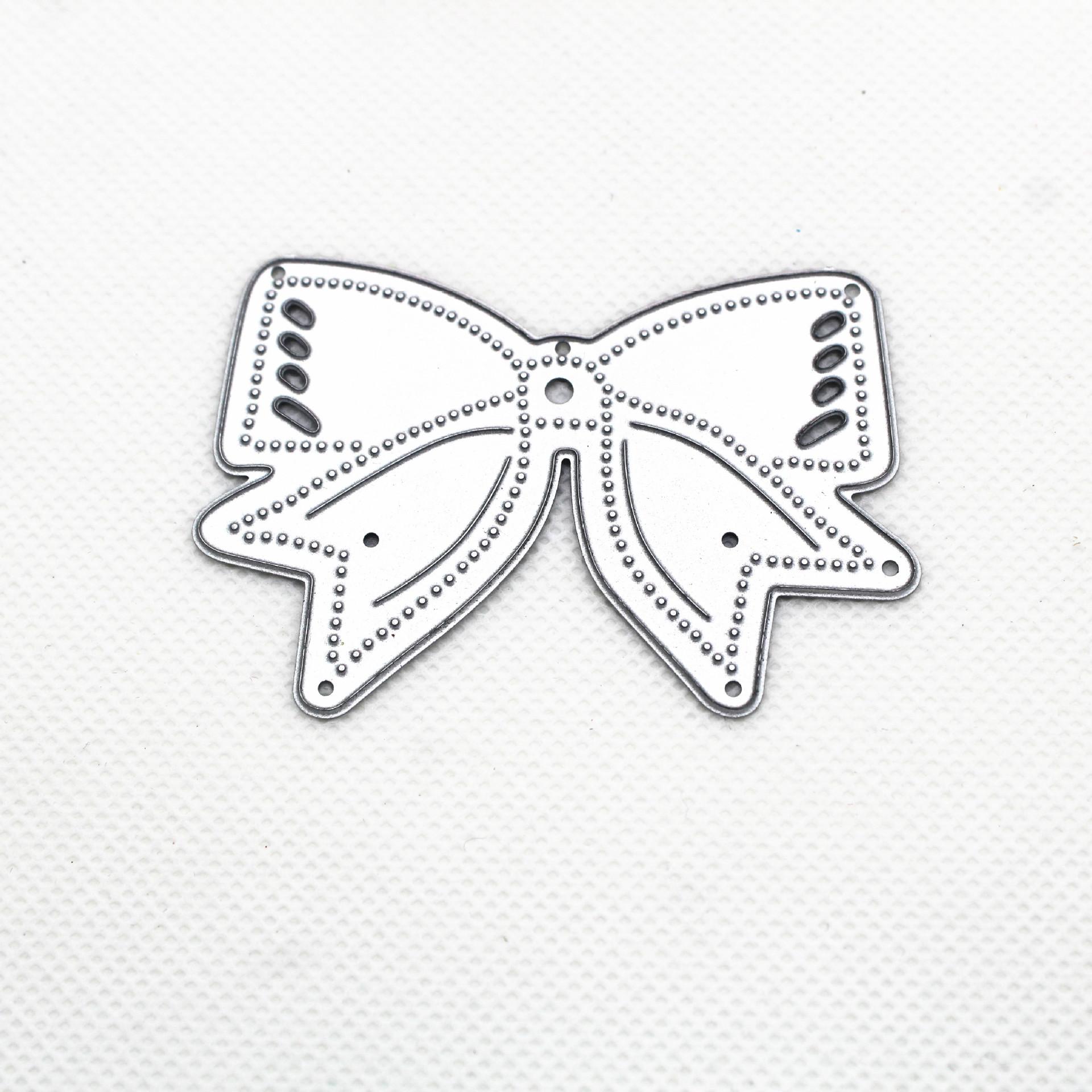 

Дизайнерский бант, металлические штампы для резки, сделай сам, скрапбукинг, тиснение, трафарет, бумажный ремесленный шаблон альбома серебряный