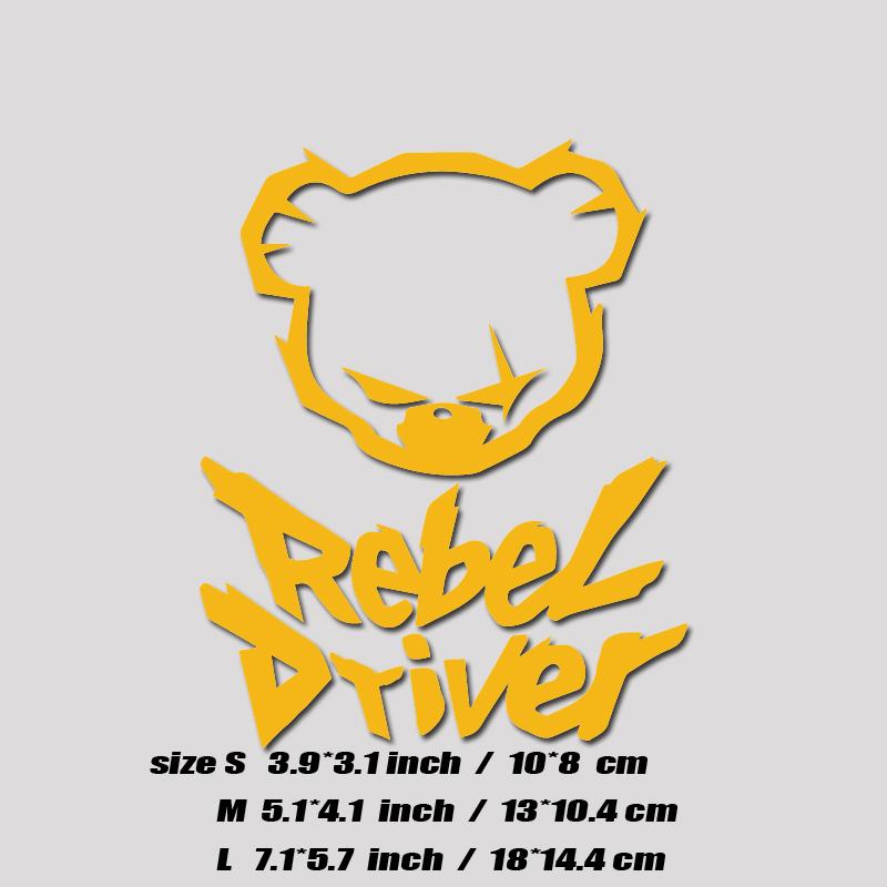 "REBEL DRIVER"DECAL,FUNNY & CREATIVE DECAL WITH HIGH QUALITY FOR CAR TRUCK !Personalised Decorative Accessories