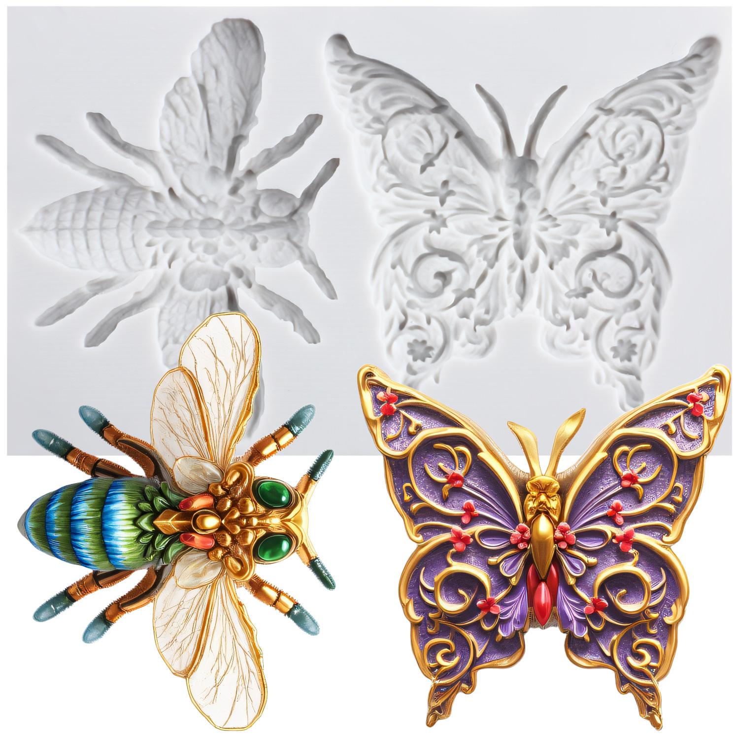 

Силиконовые формы Жук Форма для мастики Бабочка Инструменты для украшения торта Топпер для кекса Конфеты Шоколад Форма для гампасты серый