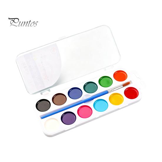 Art Supplies Watercolor Paint Set, Portable Washable Solid Palette, Bright Semi Dry Set Colors Pigment Kit, for Kids And Beginners Illustrations Safe