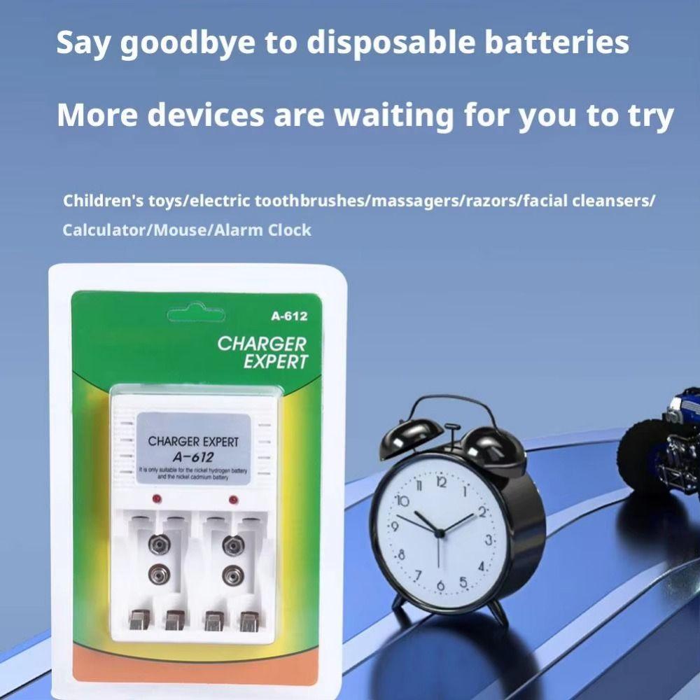 Smart Battery Charger AA Battery Charger Convertible Charger 9V Battery Charger Home Use