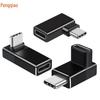 USB4 To USB-C 90-Degree Elbow Adapter, 40Gbps, Thunderbolt 4 Compatible, Male To Female Extension for Mobile Phone and Computer.