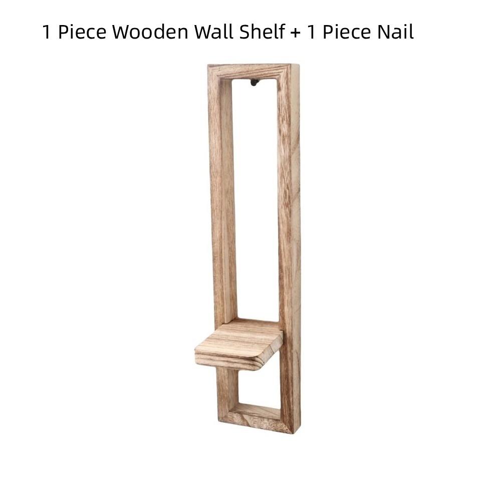 Single Tier Wall Mounted Candle Holder Wall Hanging Display Rack Living Room