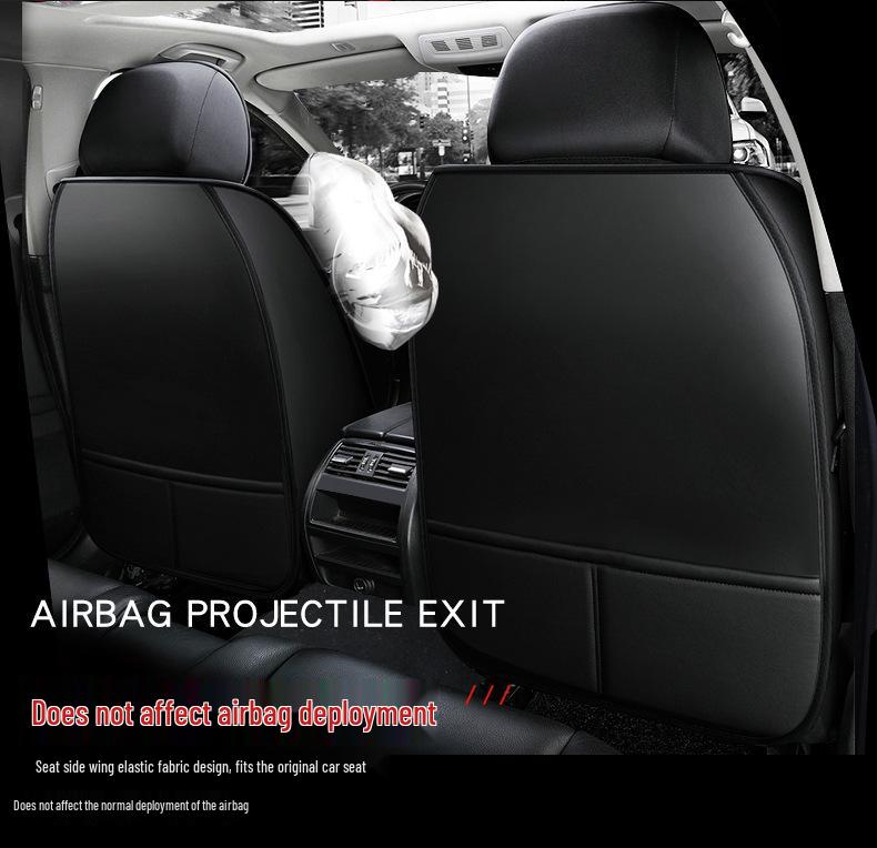 Universal Full Surround Breathable Leather Car Seat Cover for All Seasons