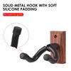 Guitar Wall Mount Hanger Hook Guitar Wall Hook Hanger Solid Sturdy Black Metal Holder Hanger Multifunction Hanger